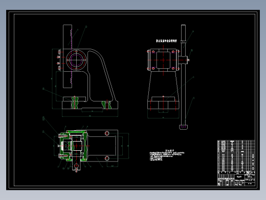 刀杆式手动压机设计078105323 涂杰