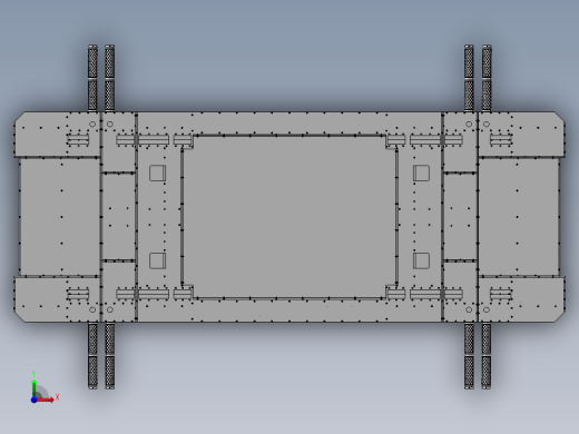 汽车搬运AGV移栽机器人3d图纸 agv移栽机 停车场搬运机器人3d模型前视缩略图