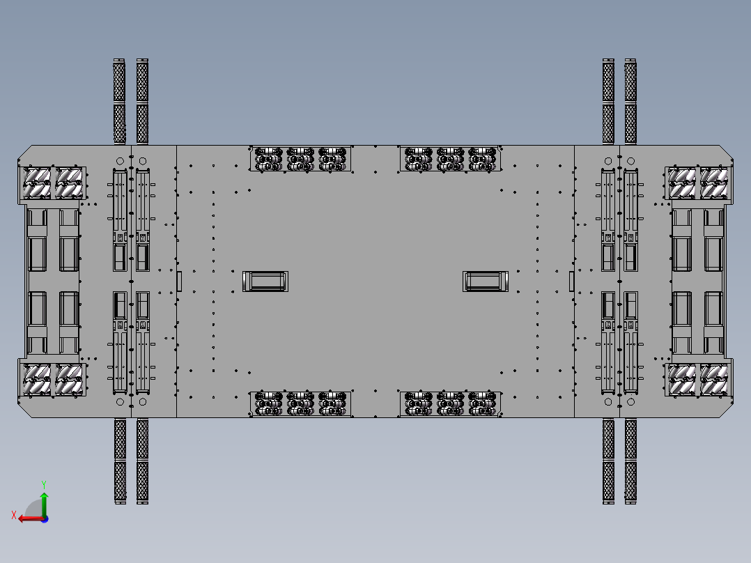 汽车搬运AGV移栽机器人3d图纸 agv移栽机 停车场搬运机器人3d模型后视图