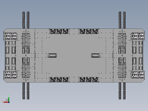 汽车搬运AGV移栽机器人3d图纸 agv移栽机 停车场搬运机器人3d模型后视缩略图