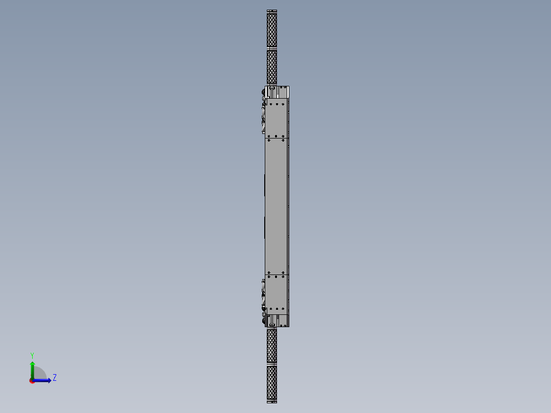 汽车搬运AGV移栽机器人3d图纸 agv移栽机 停车场搬运机器人3d模型左视图