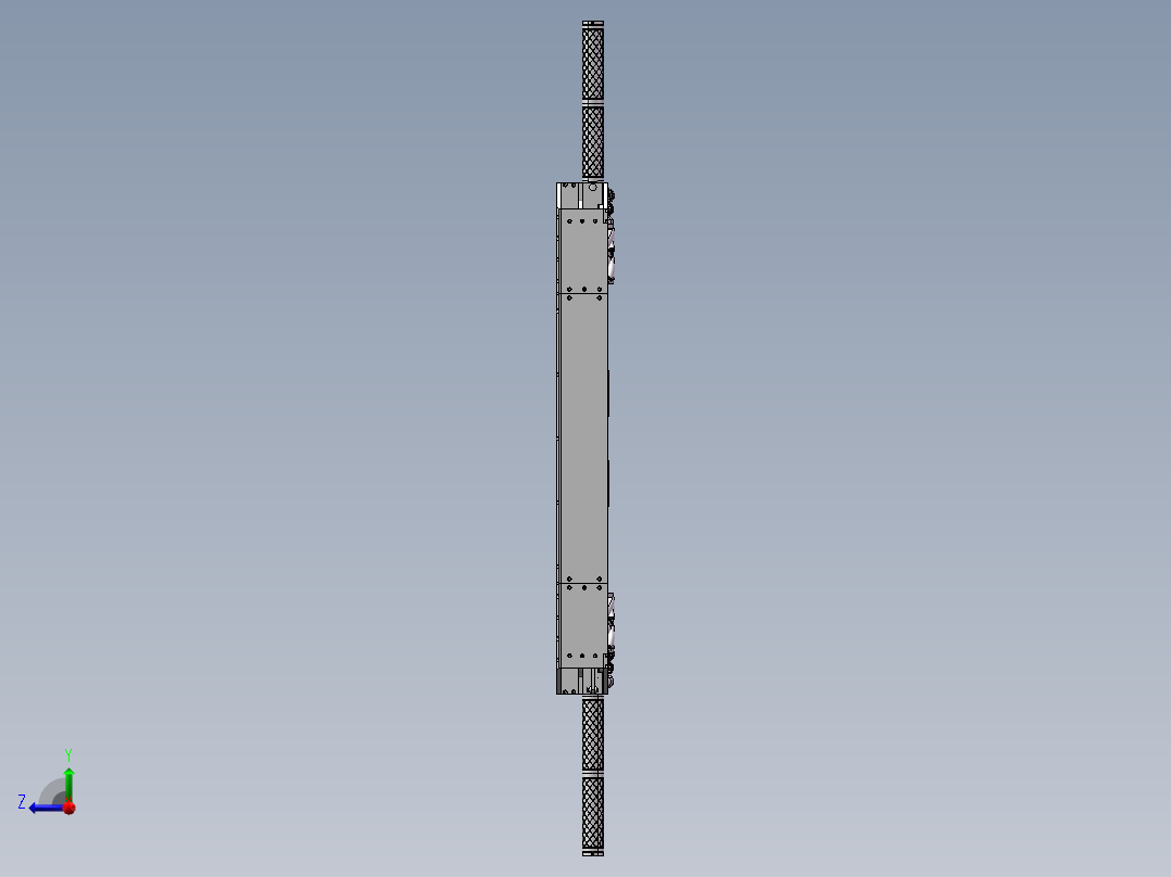 汽车搬运AGV移栽机器人3d图纸 agv移栽机 停车场搬运机器人3d模型右视图