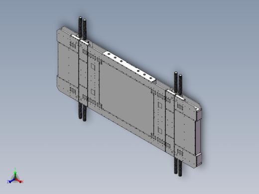 汽车搬运AGV移栽机器人3d图纸 agv移栽机 停车场搬运机器人3d模型正等轴测缩略图