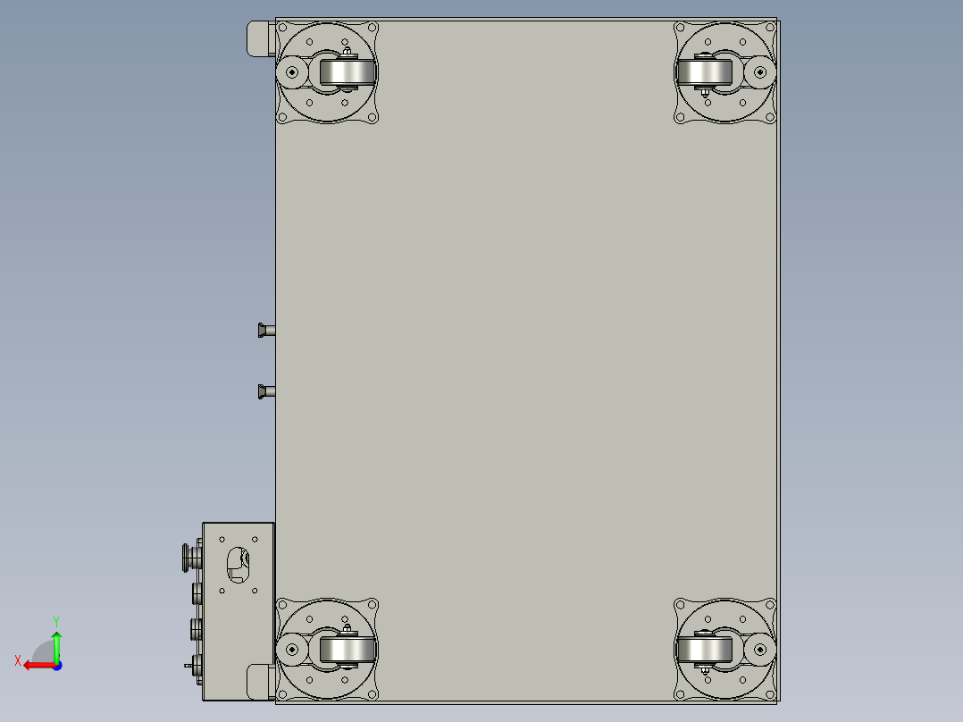 自动螺丝机后视图