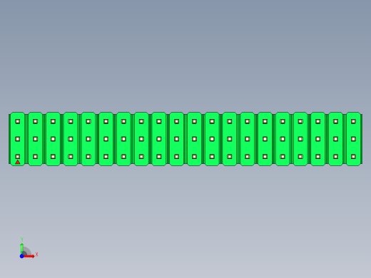 彩色公头100mil（2.54mm）系列-DS1021_green_3x20p_100mil_Type43_rev1.0前视缩略图