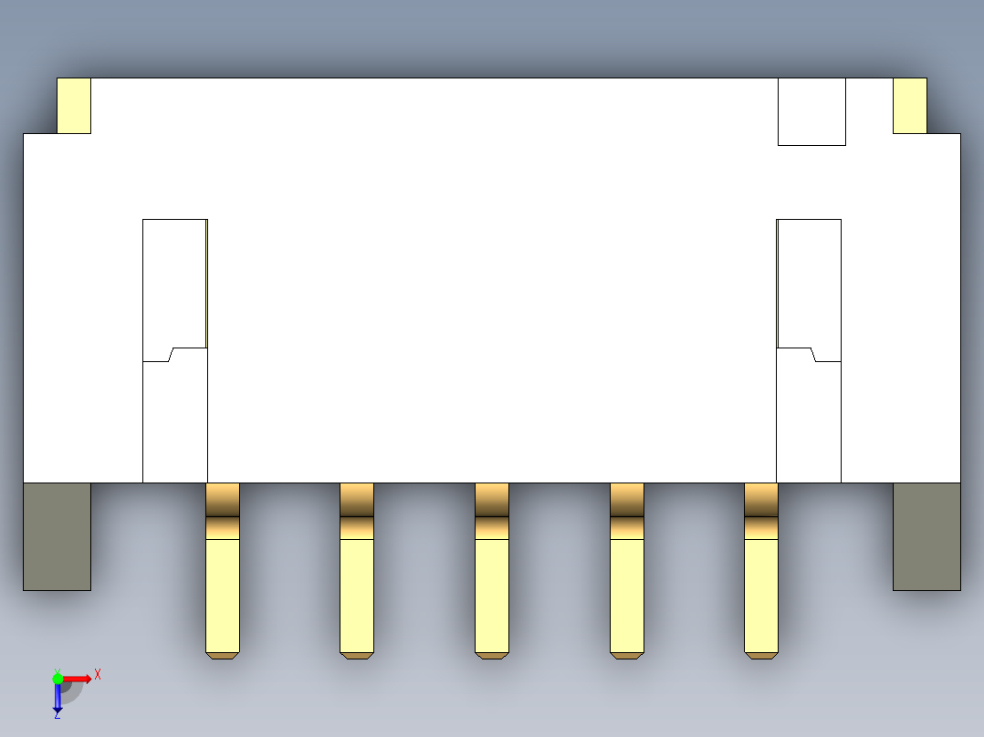 JST-S5B-PH-SM4-TB俯视图
