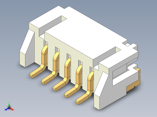 JST-S5B-PH-SM4-TB正等轴测缩略图