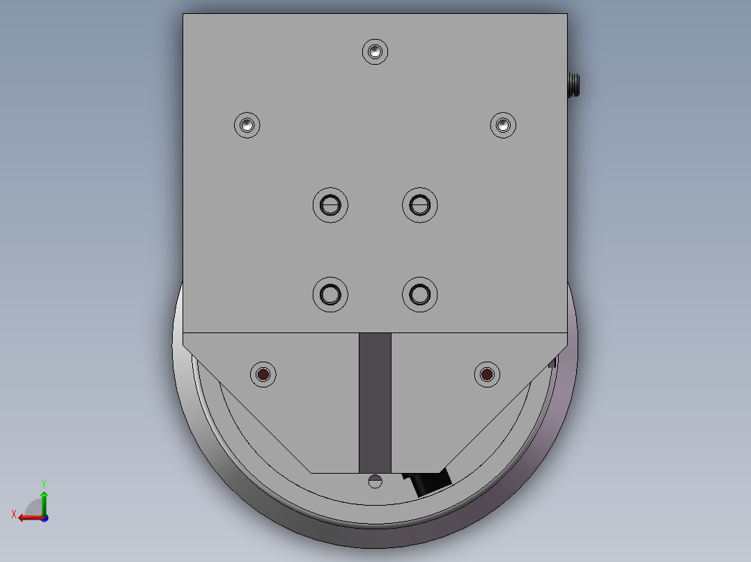 浮动打磨头后视图