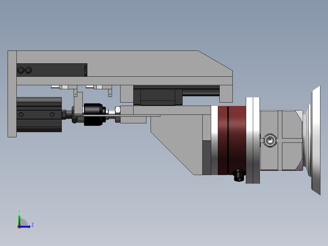 浮动打磨头左视图