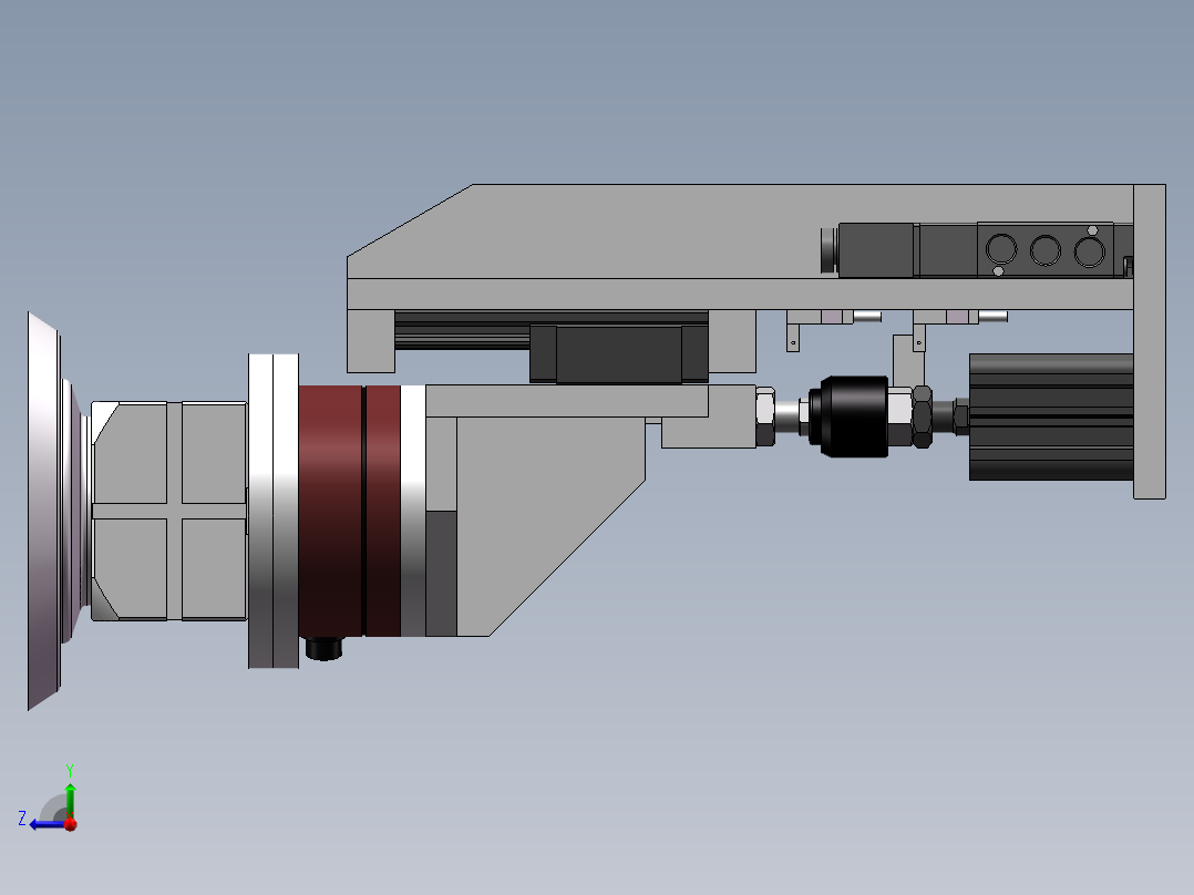 浮动打磨头右视图