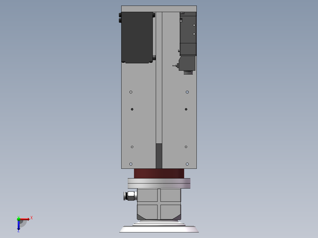 浮动打磨头俯视图