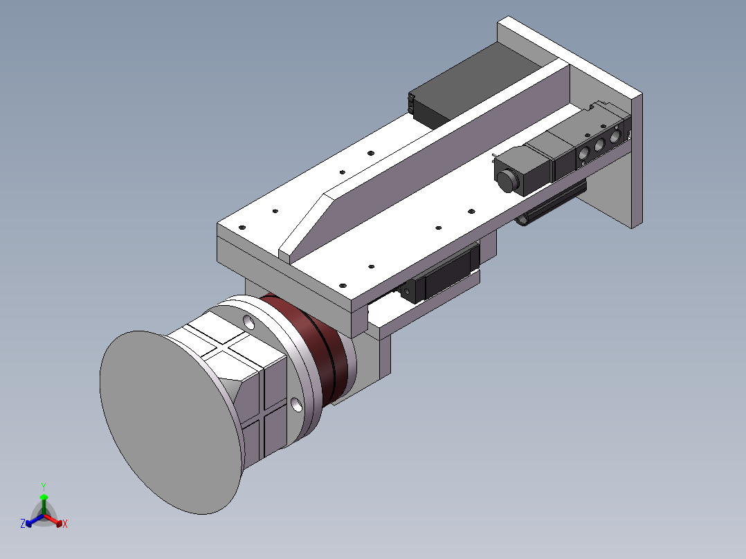浮动打磨头正等轴测图