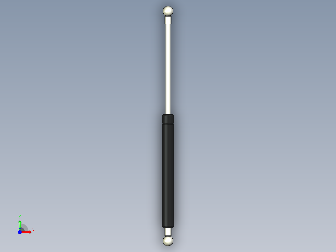 Q气压弹簧B310000016(30KG L360 和尚頭)前视图