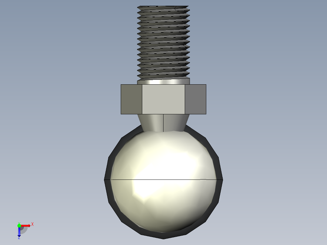 Q气压弹簧B310000016(30KG L360 和尚頭)俯视图