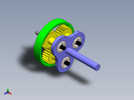 行星齿轮系统--SW正等轴测缩略图
