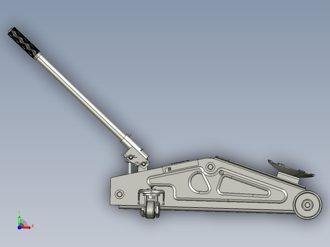 液压落地千斤顶前视图