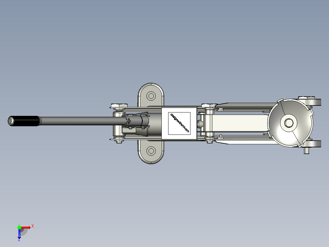 液压落地千斤顶俯视图
