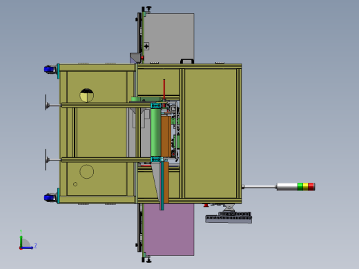 礼盒在线双面贴标机、非标自动化设备3D模型_左视缩略图