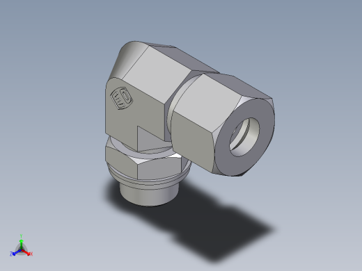 卡套式工业通用硬管接头EO_Adjustable_Locknut_elbow_WEE12SRCF