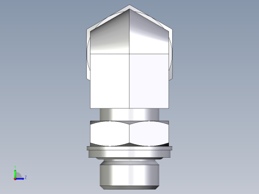 卡套式工业通用硬管接头EO_Adjustable_Locknut_elbow_WEE12SRCF左视缩略图