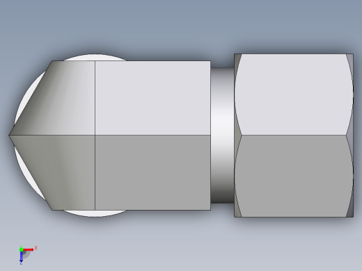 卡套式工业通用硬管接头EO_Adjustable_Locknut_elbow_WEE12SRCF俯视缩略图