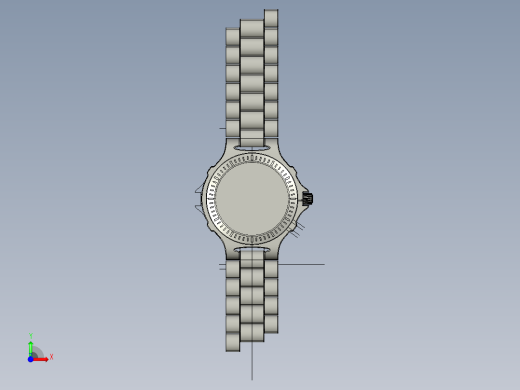 男士手表模型 仅外形前视缩略图