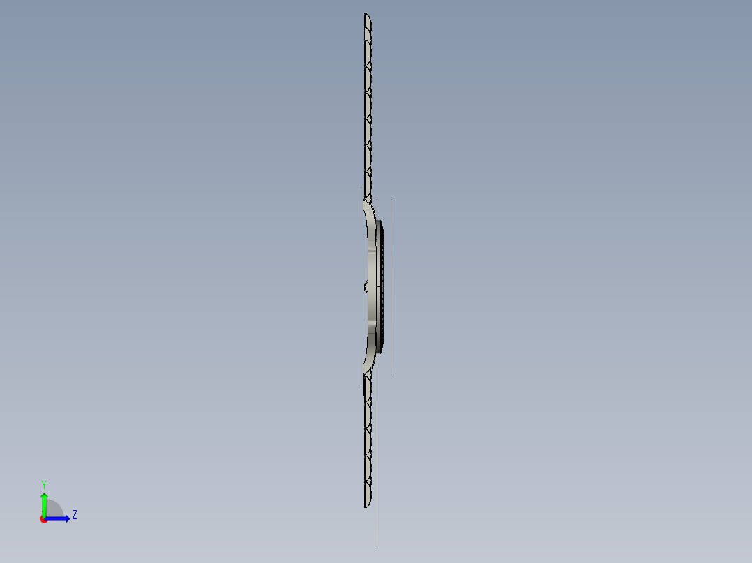 男士手表模型 仅外形左视图
