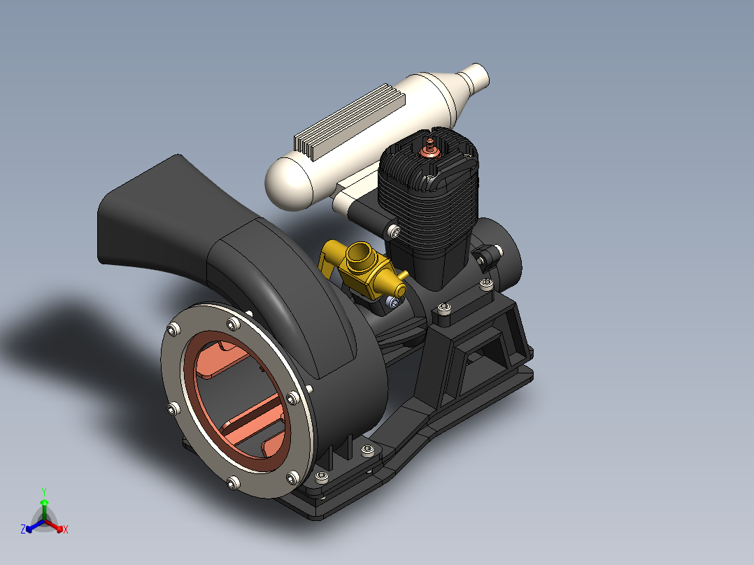 发动机鼓风机总成4