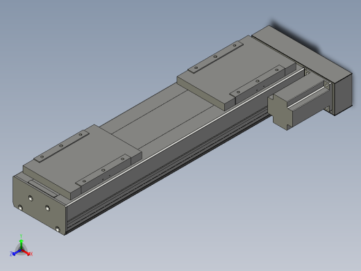 直线模组LHC17-S450-R设计图纸