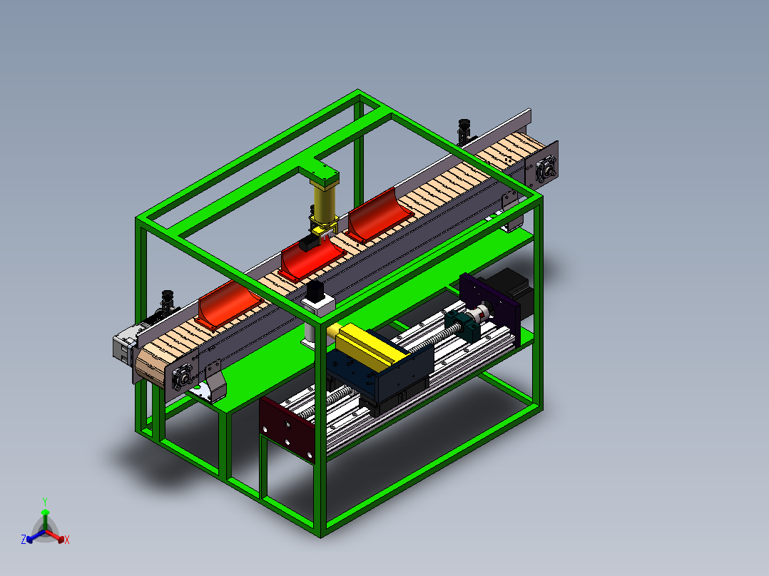 水果削皮机-三维==1281908==150正等轴测图
