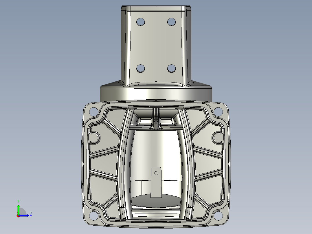 55-75-170垂直墙座.STEP左视图