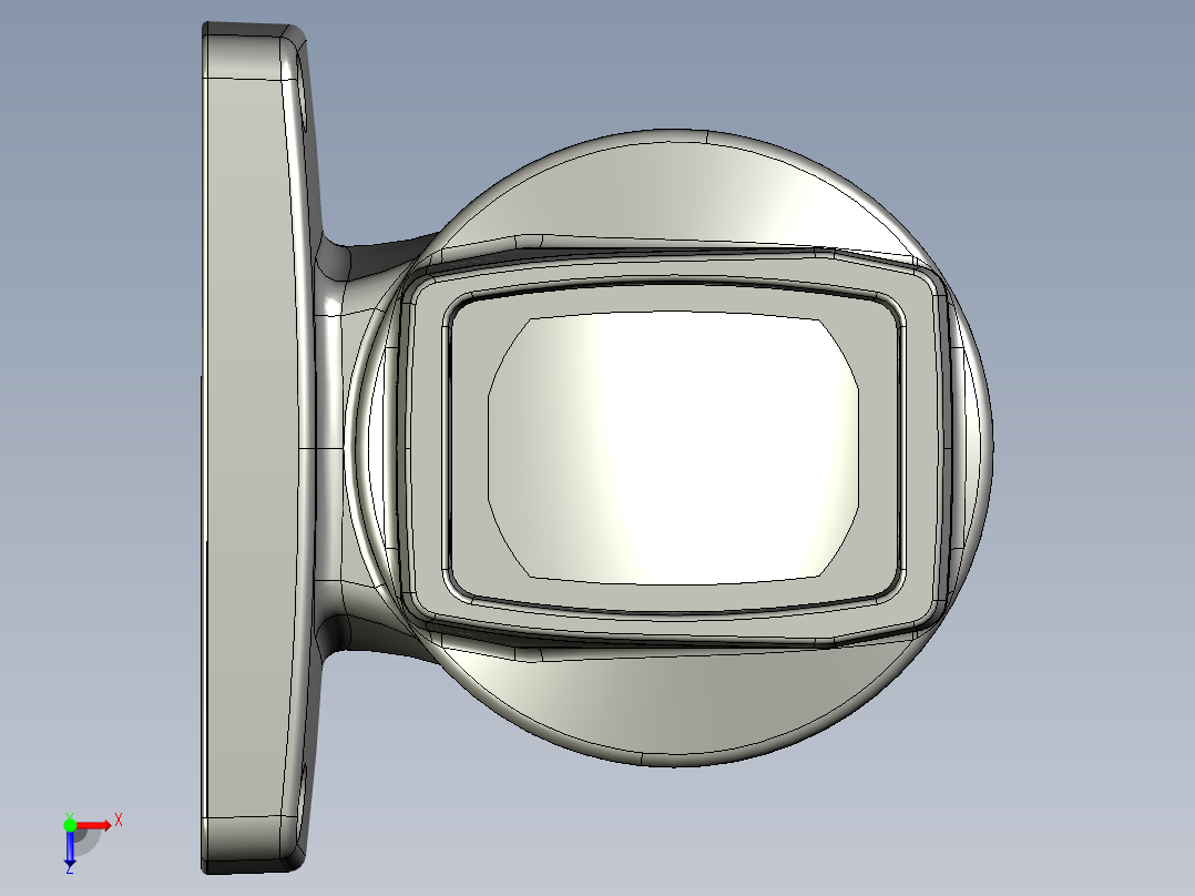 55-75-170垂直墙座.STEP俯视图