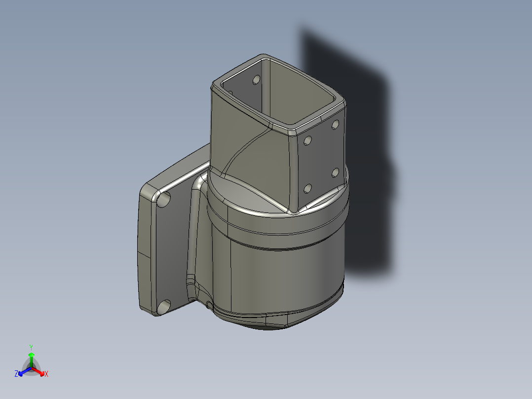 55-75-170垂直墙座.STEP正等轴测图