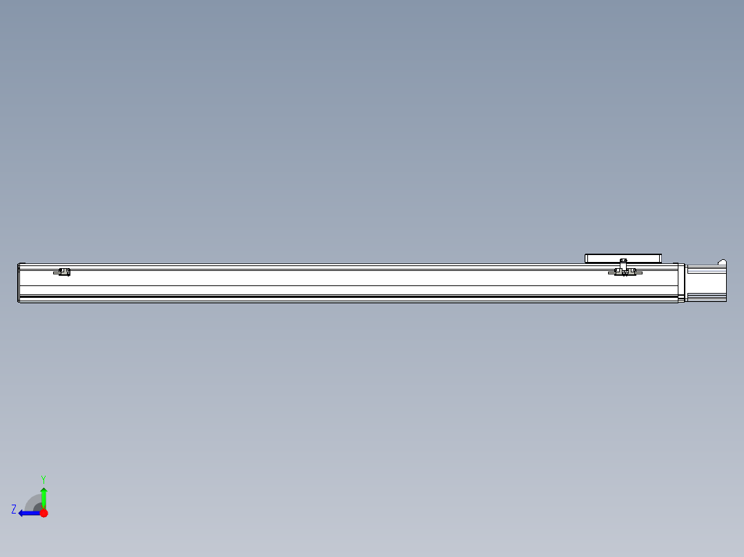 丝杠滑台-全封闭-EC17-LX-C-S1300-BC-Z86-D3右视图