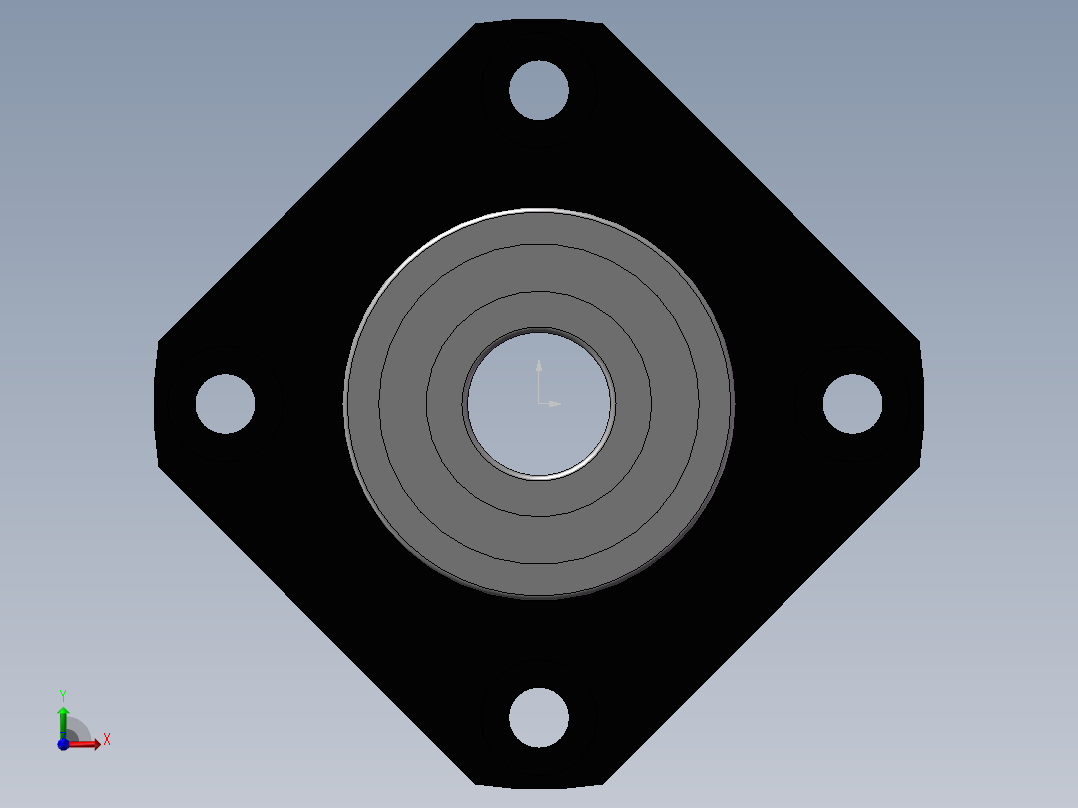 丝杆支撑侧LEB11-10前视图