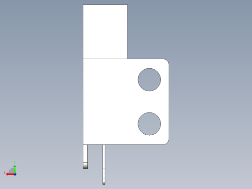 槽型光电传感器LU686_3D后视缩略图
