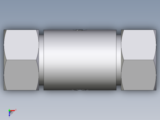 卡套式工业通用硬管接头EO_Weld_bulkhead_fitting_ESV30ZS71俯视缩略图