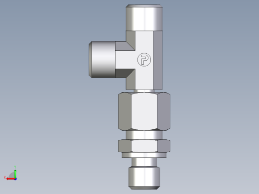 卡套式工业通用硬管接头EO_Assembled_adjustable_standpipe_run_tee_EVL08LMOMD71后视缩略图