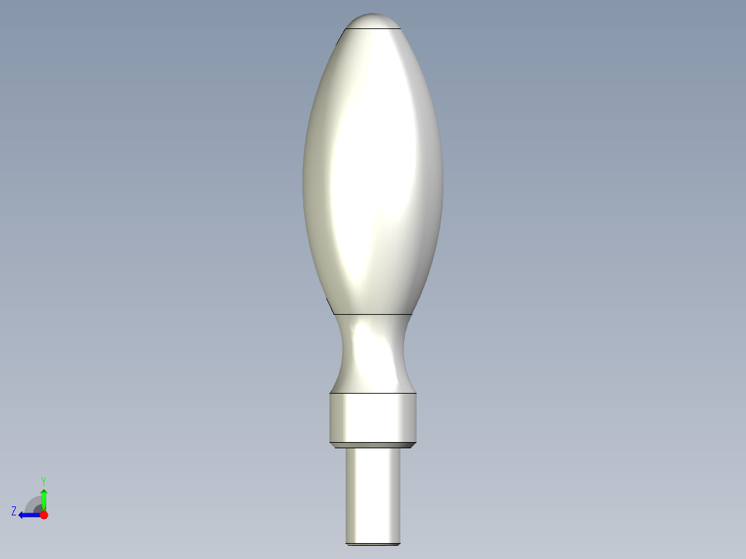 把手(固定)1000-3D多系列多零件图纸模型右视图
