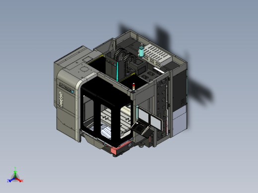 hurco bx 40 i vmc 机器基本型号正等轴测缩略图