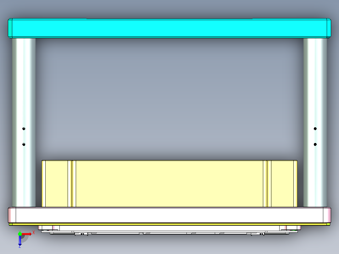 ZAZ00-A-笔记本CNC工装夹具三维模型CNC5-0901俯视图