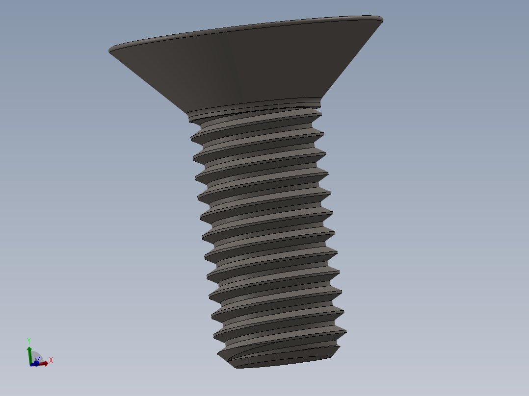 Screw_ISO_10642_M10x25_A2.SLDPRT主视图