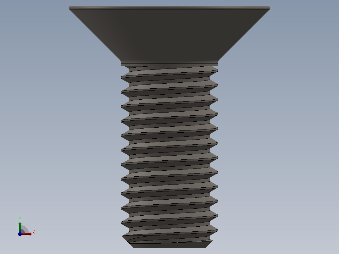 Screw_ISO_10642_M10x25_A2.SLDPRT前视图