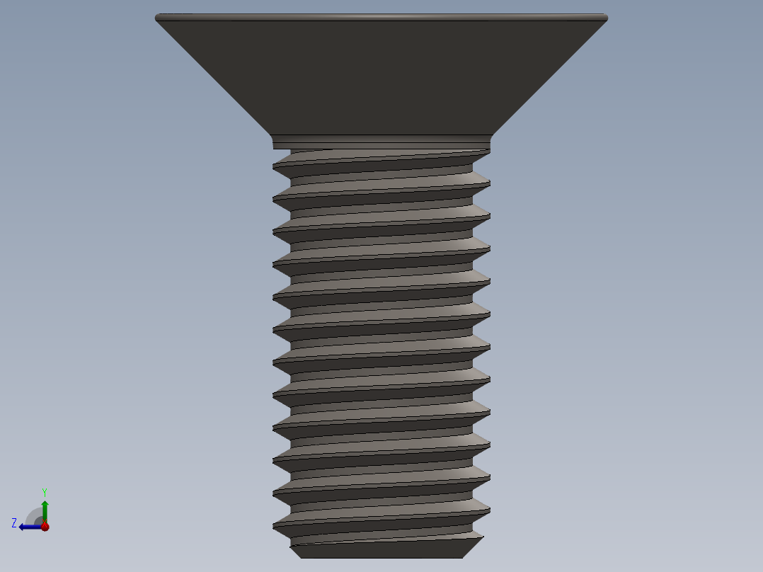 Screw_ISO_10642_M10x25_A2.SLDPRT右视图