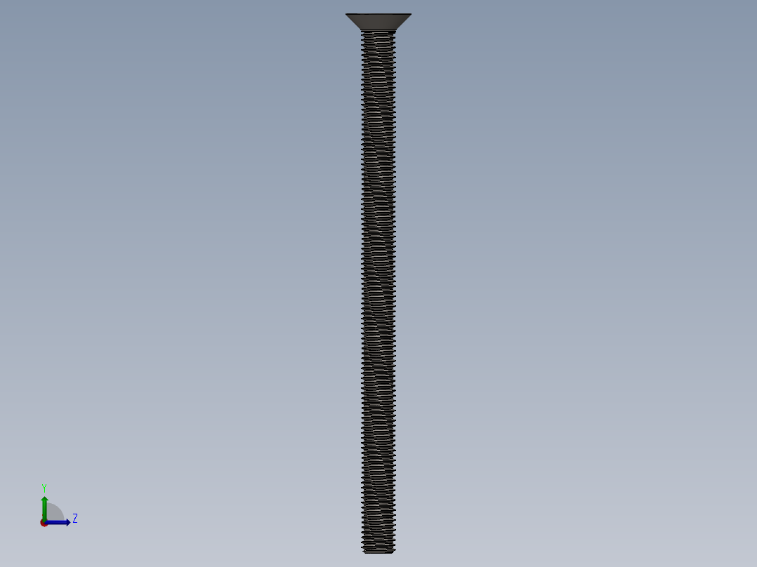 Screw_ISO_10642_M12x190_A2左视图