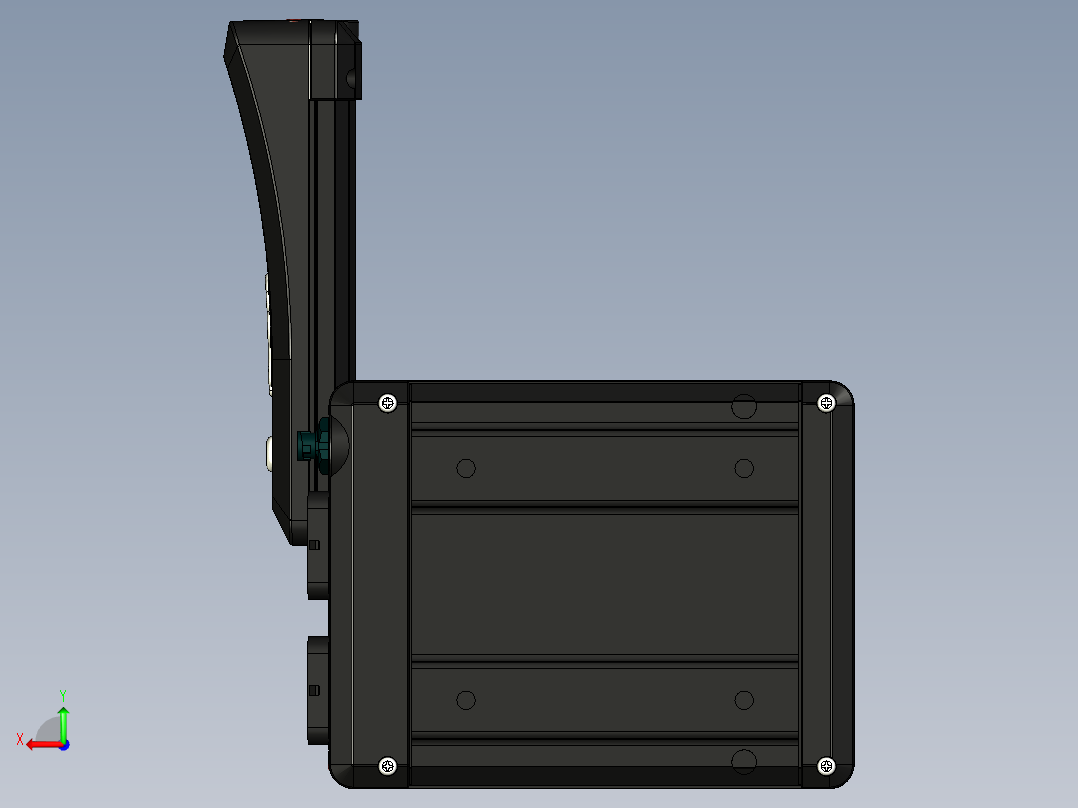 ECU XTREME 与安装座连接后视图