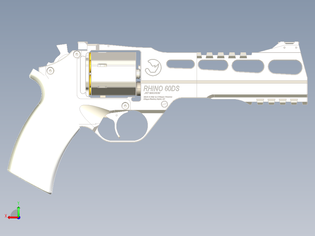 Chiappa Rhino 60DS Reference Model后视图