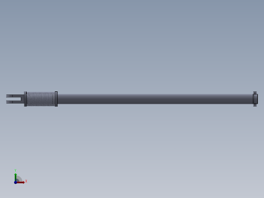 柱塞式液压缸前视缩略图