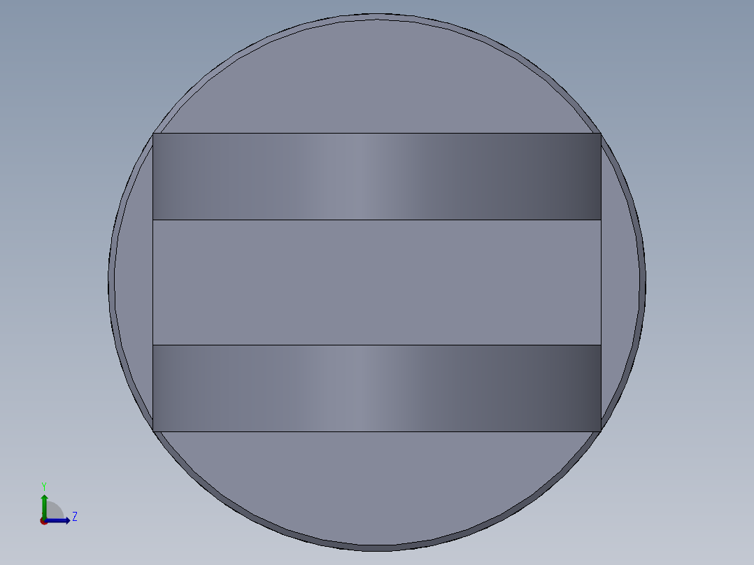 柱塞式液压缸左视图