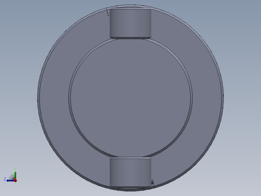 柱塞式液压缸右视缩略图